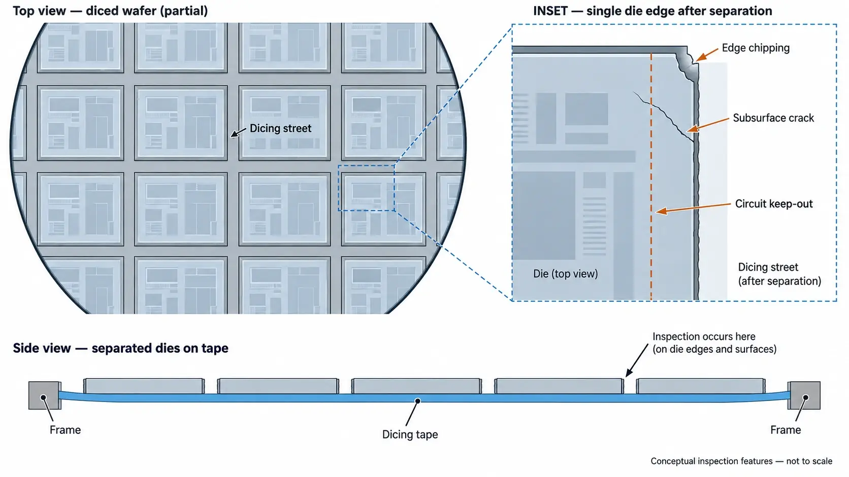 Wafer Dicing： How to Select a Process and Control Edge Chipping